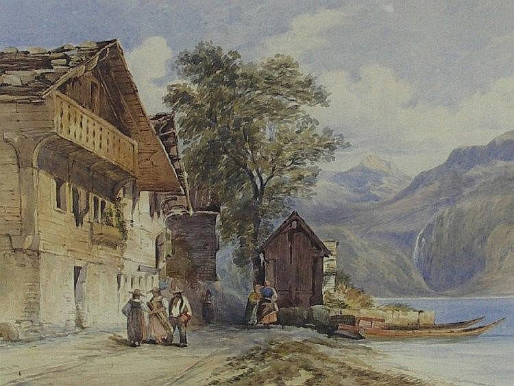 Alpine Views, vintage artwork by John Varley the Younger, 12x8" (A4) Poster