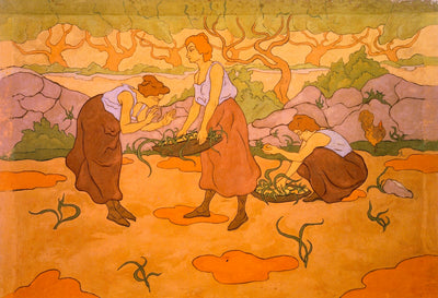 Three Women Harvesting by Paul Ranson,A3(16x12")Poster