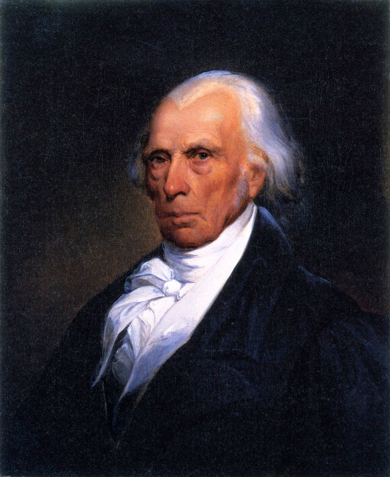 James Madison, vintage artwork by Asher Brown Durand, A3 (16x12") Poster Print