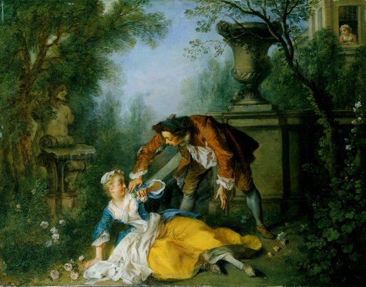 The Servant Justified, vintage artwork by Nicolas Lancret, 12x8" (A4) Poster