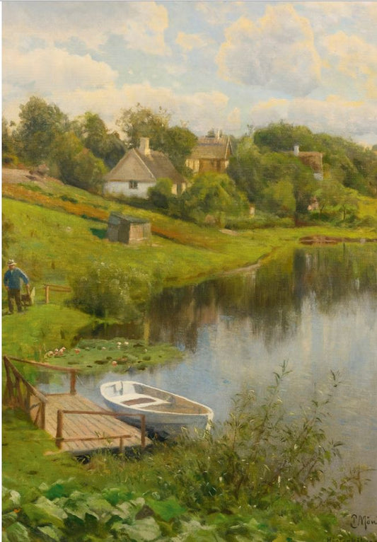 Hosterkob, vintage artwork by Peder Mork Mønsted, 12x8" (A4) Poster