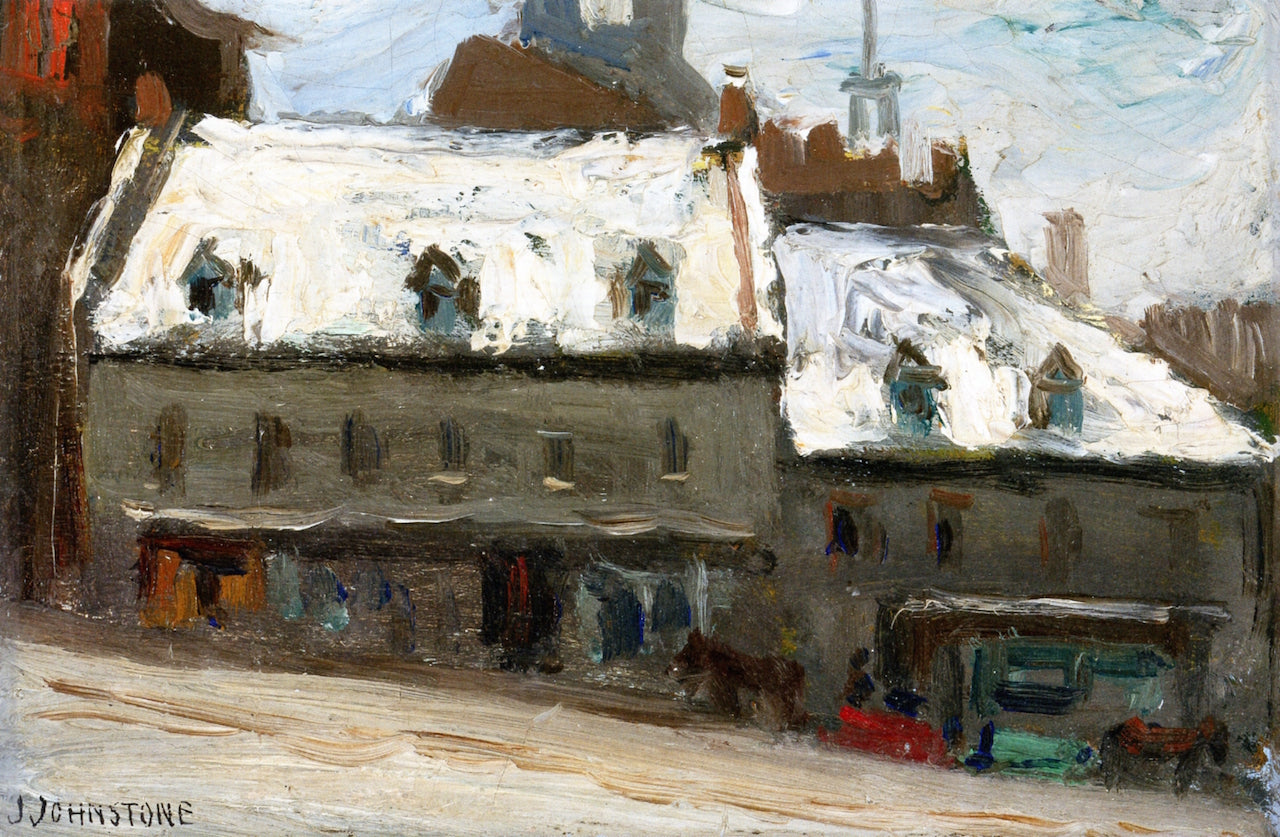 Old Montreal, vintage artwork by John Young Johnstone, 12x8" (A4) Poster