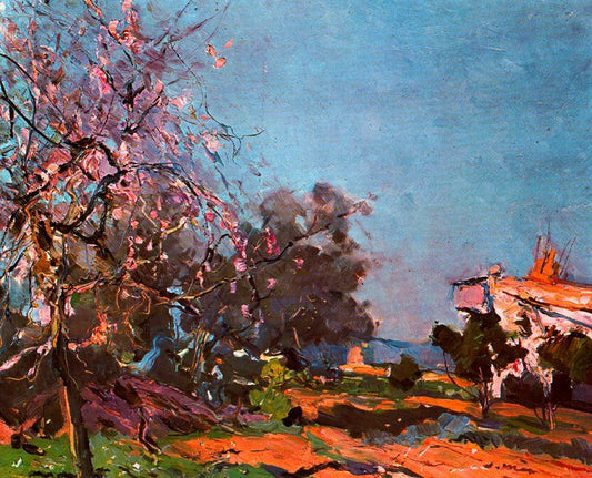 Ametller florit, vintage artwork by Joaquin Mir  Trinxet, 12x8" (A4) Poster
