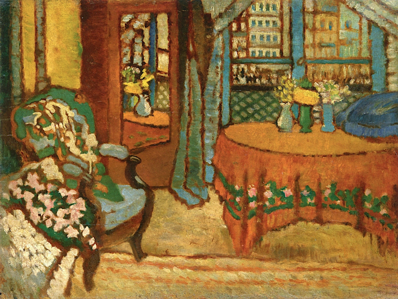 terior of a Parisian Salon (Afternoon) by Jozsef Rippl-Ronai,A3(16x12")Poster