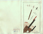 Malevich Sketchbook, # K 2 - 12, vintage artwork by Kasimir Malevich, 12x8" (A4) Poster