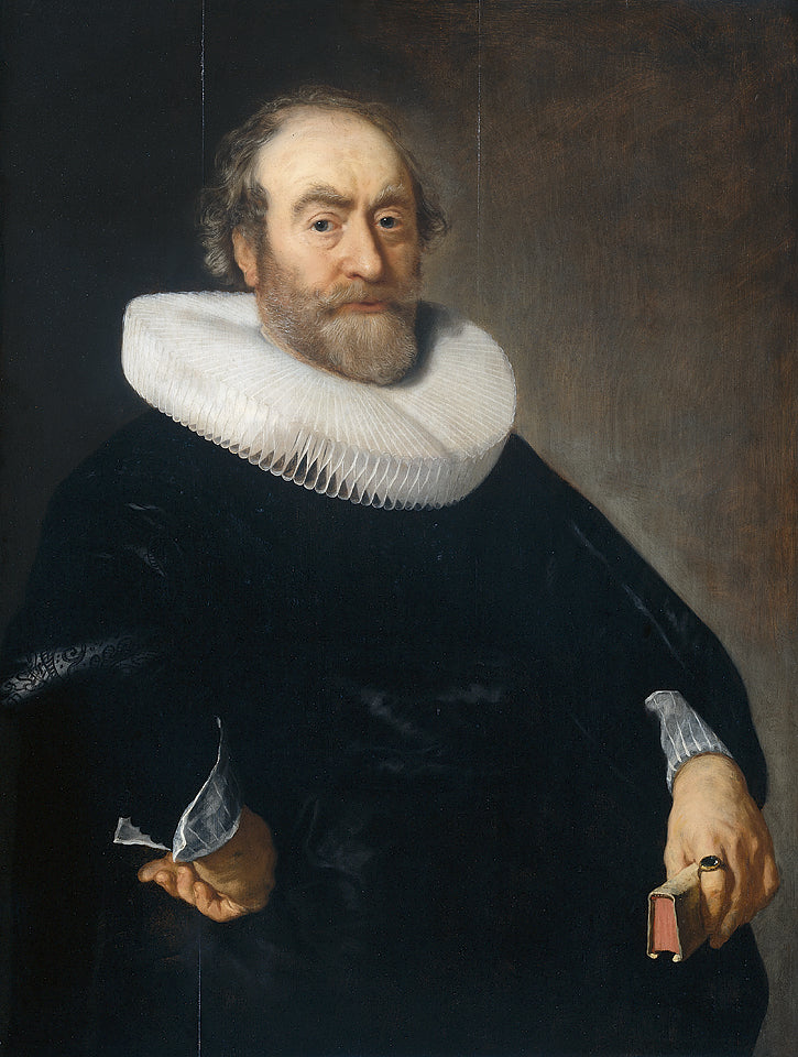 Portrait of Andries Bicker (1586–1652)., vintage artwork by Bartholomeus van der Helst, 12x8" (A4) Poster