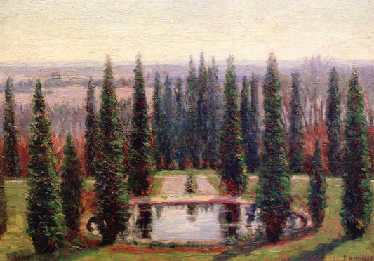 Prospect Garden, vintage artwork by Ellen Axson Wilson, 12x8" (A4) Poster