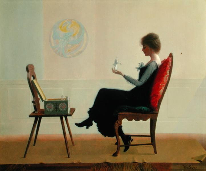 The Suitors, vintage artwork by Harry Wilson Watrous, 12x8" (A4) Poster