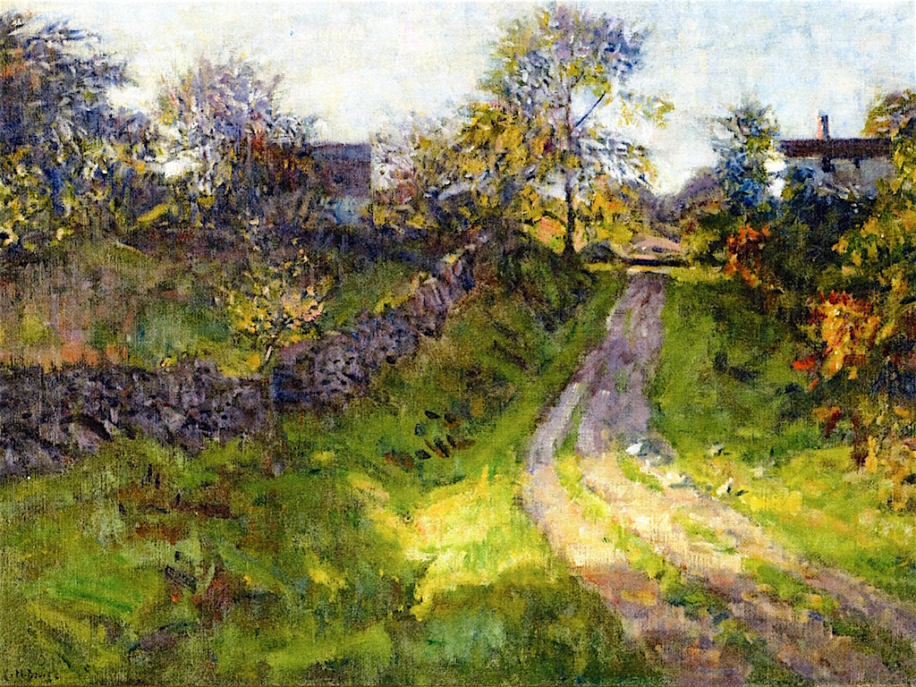 Hillside Road, Mystic, Connecticut by Charles Harold Davis,A3(16x12")Poster