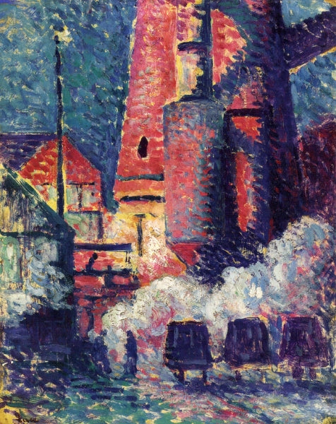 Charleroi, Blast Furnaces by Maximilien Luce,A3(16x12")Poster