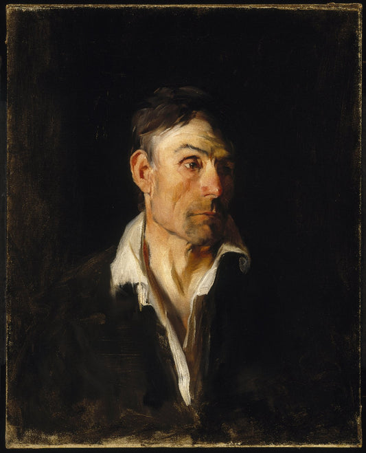 Portrait of a Man (Richard Creifelds), vintage artwork by Frank Duveneck, 12x8" (A4) Poster