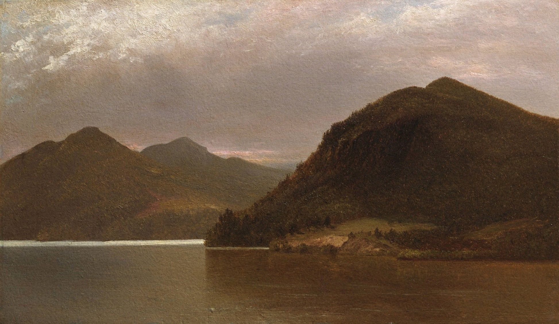 Lake George, vintage artwork by John Frederick Kensett, A3 (16x12") Poster Print