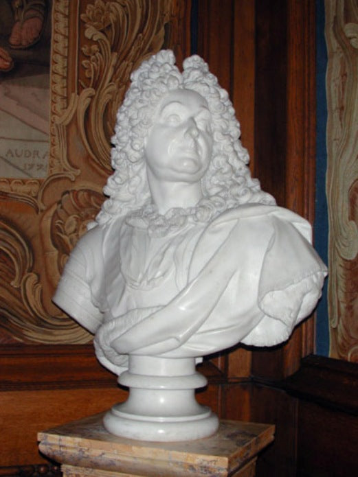Duc de Villars (1653-1734), vintage artwork by Antoine Coysevox, 12x8" (A4) Poster