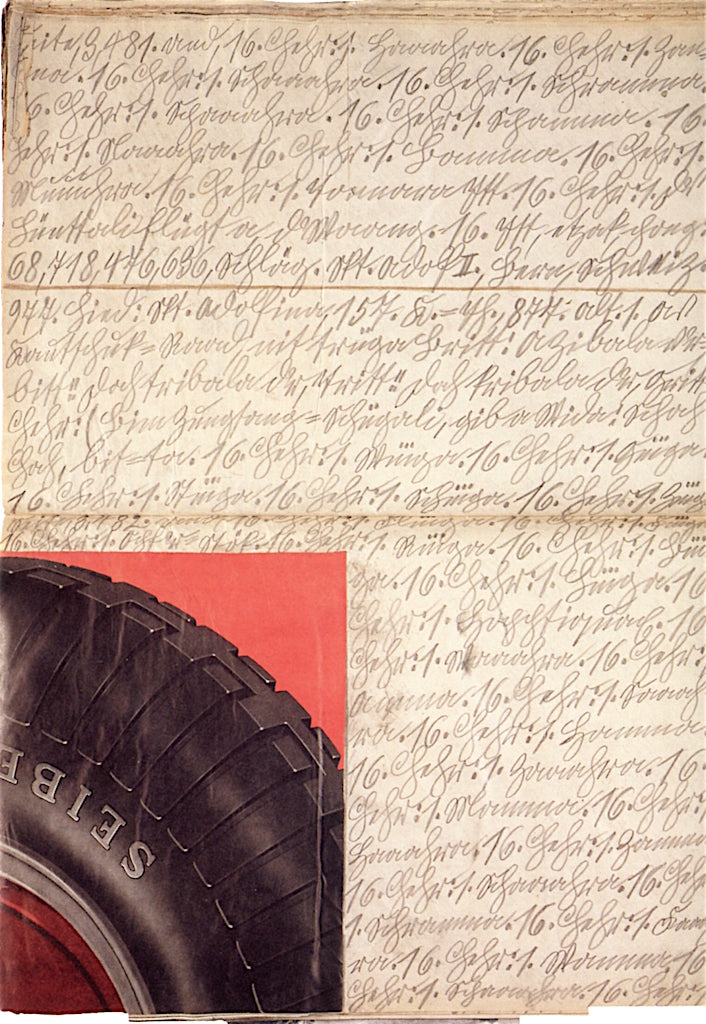 Rubber Wheel, vintage artwork by Adolf Wölfli, 12x8" (A4) Poster