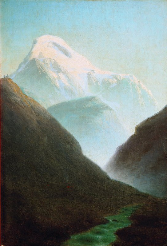 Mount Kazbek, vintage artwork by Gavriil Kondratenko, 12x8" (A4) Poster