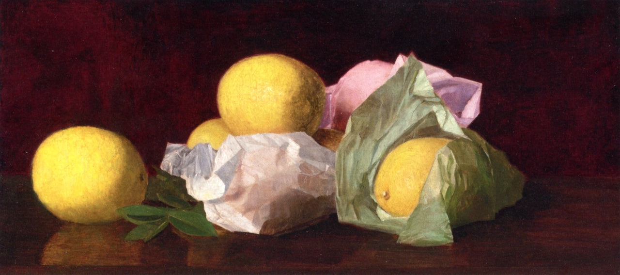 Florida Lemons, vintage artwork by William Joseph McCloskey, 12x8" (A4) Poster