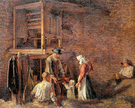 The Interior of a Barn by Maxwell Gordon Lightfoot,16x12(A3) Poster