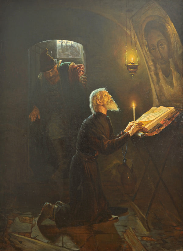The Last Minutes of Metropolitan Philippe, vintage artwork by Alexander Novoskoltsev, 12x8" (A4) Poster