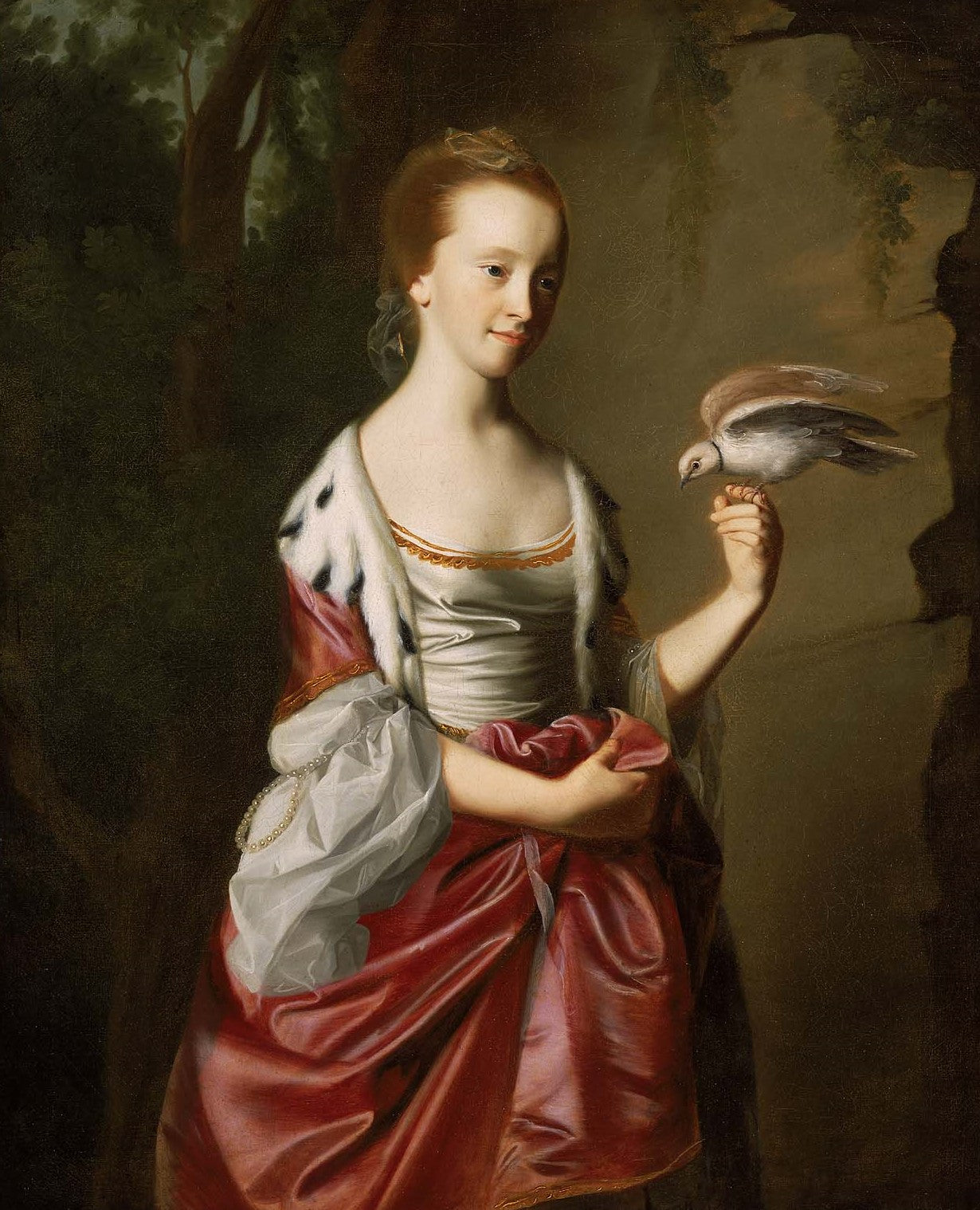 Elizabeth Ross (Mrs. William Tyng), vintage artwork by John Singleton Copley, 12x8" (A4) Poster