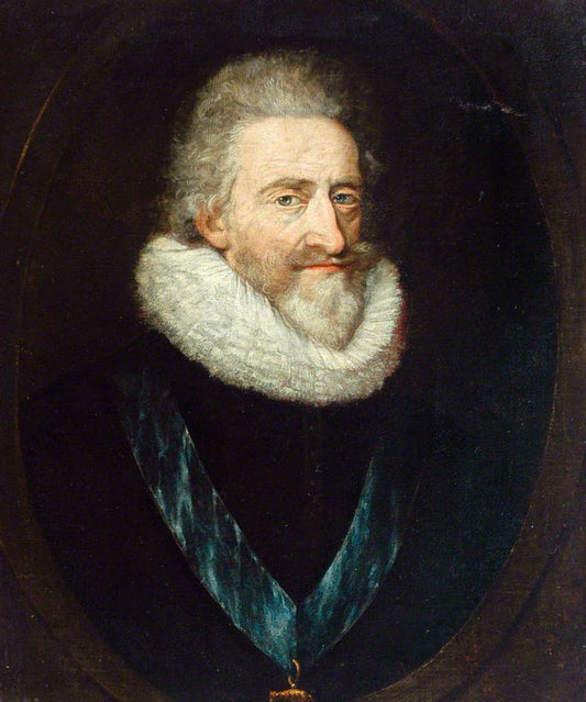 Henry IV of France, vintage artwork by Frans Pourbus the Younger, 12x8" (A4) Poster