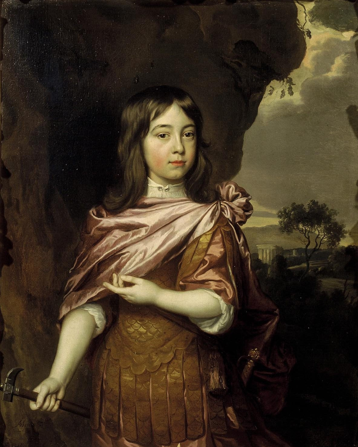 Wolfert van Brederode (1649-1679), vintage artwork by Jan Mijtens, 12x8" (A4) Poster