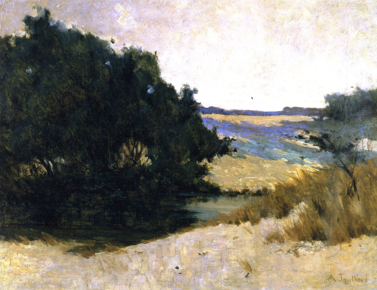 The Sand Dunes of San Francisco, vintage artwork by Amedee Joullin, 12x8" (A4) Poster
