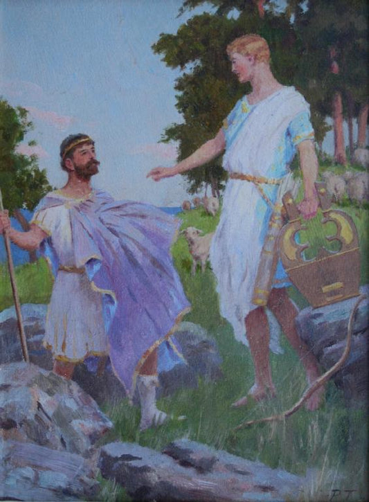 The Young King David by Percy Tarrant,16x12(A3) Poster