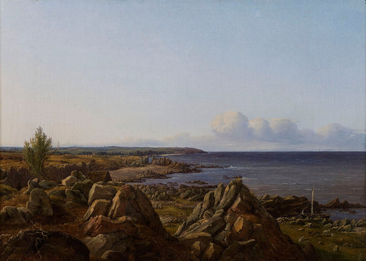 View of the parish of Østerlarsker, vintage artwork by Vilhelm Petersen, A3 (16x12") Poster Print