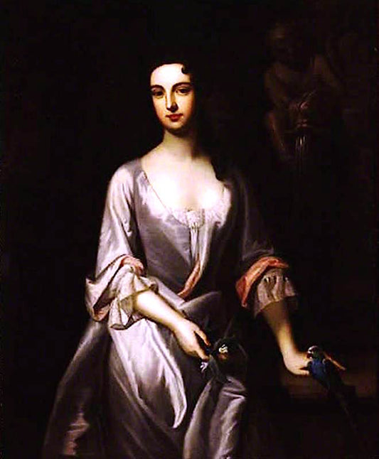 Lady Catherine Poulett Parker, vintage artwork by Attributed to Michael Dahl, 12x8" (A4) Poster