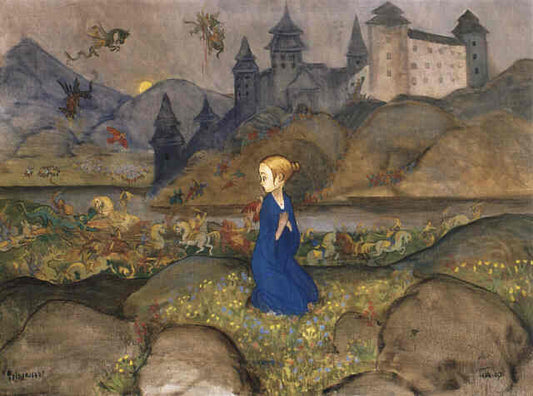 The Princess by Ivar Arosenius,16x12(A3) Poster