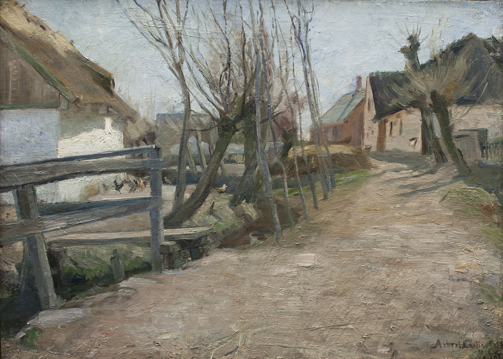 Early spring in Glostrup by Albert Gottschalk,A3(16x12")Poster