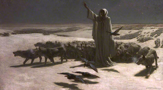 Famine, vintage artwork by John Charles Dollman, 12x8" (A4) Poster