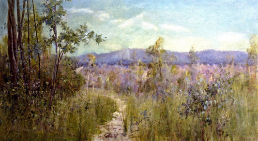 To the Dandenong, vintage artwork by Jane Sutherland, 12x8" (A4) Poster