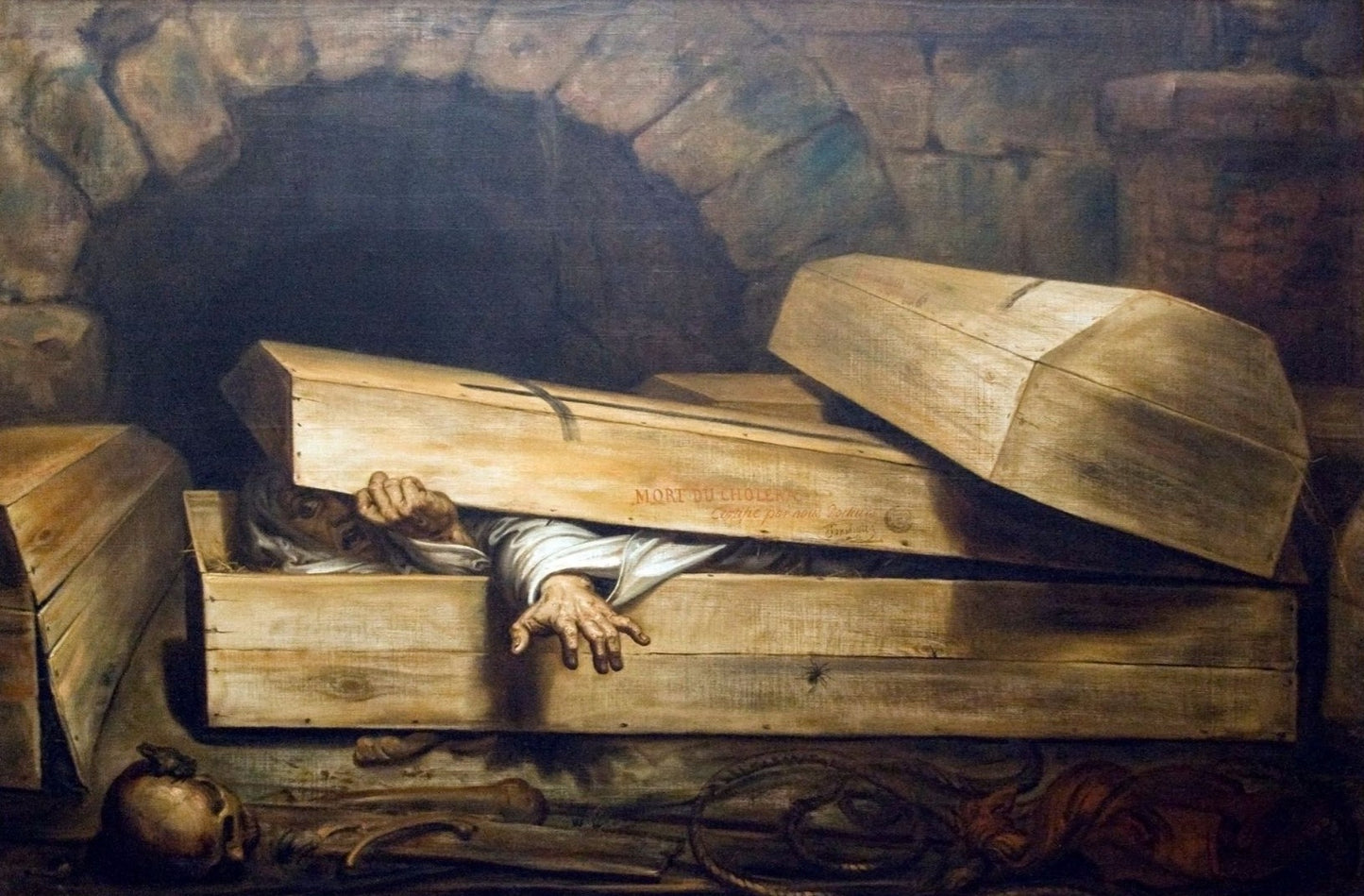 The Premature Burial, vintage artwork by Antoine Wiertz, A3 (16x12") Poster Print