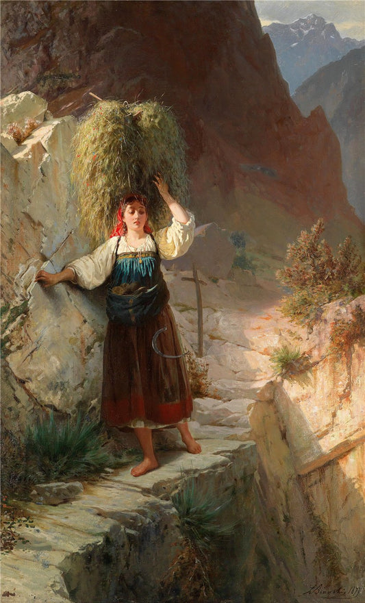 The Dangerous Path, vintage artwork by Luigi Bianchi, 12x8" (A4) Poster