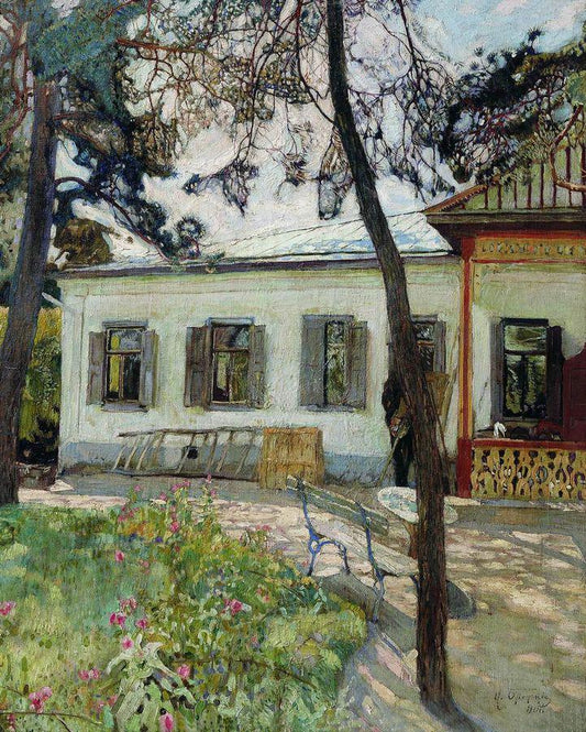 Summer Cottage, vintage artwork by Isaak Brodsky, 12x8" (A4) Poster