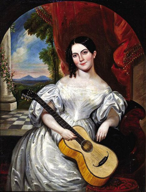 Portrait of Maria Rosa Henry, vintage artwork by George Esten Cooke, A3 (16x12") Poster Print