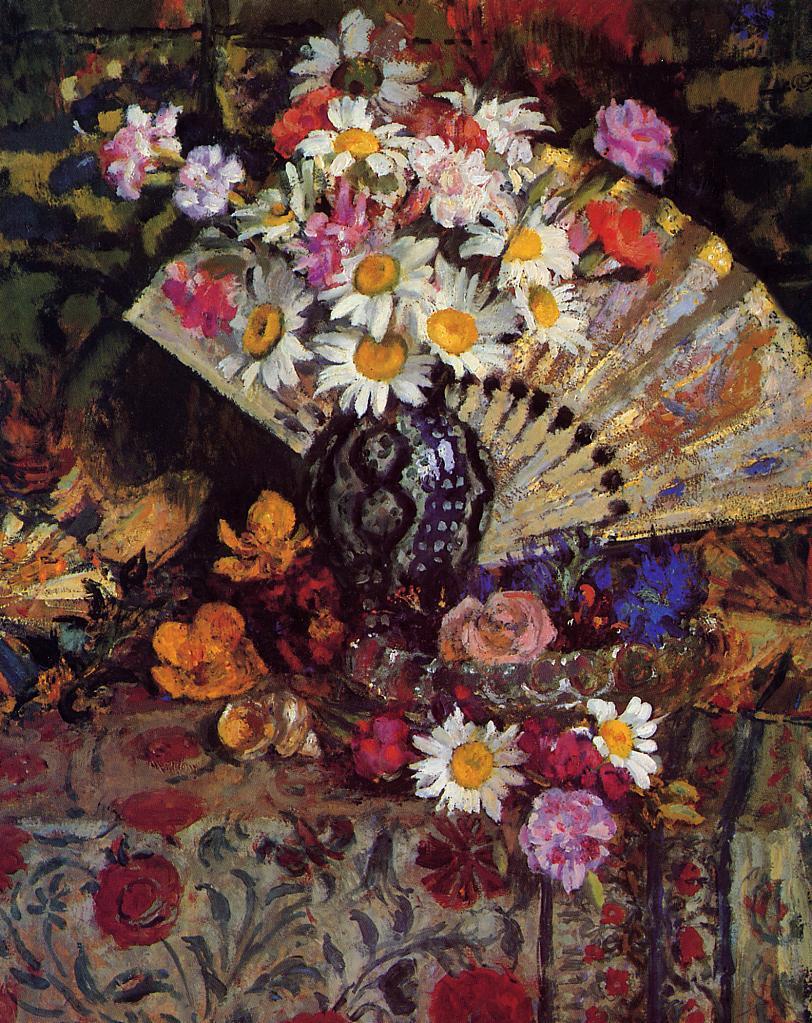 Still Life with Fan by Georges Lemmen,A3(16x12")Poster