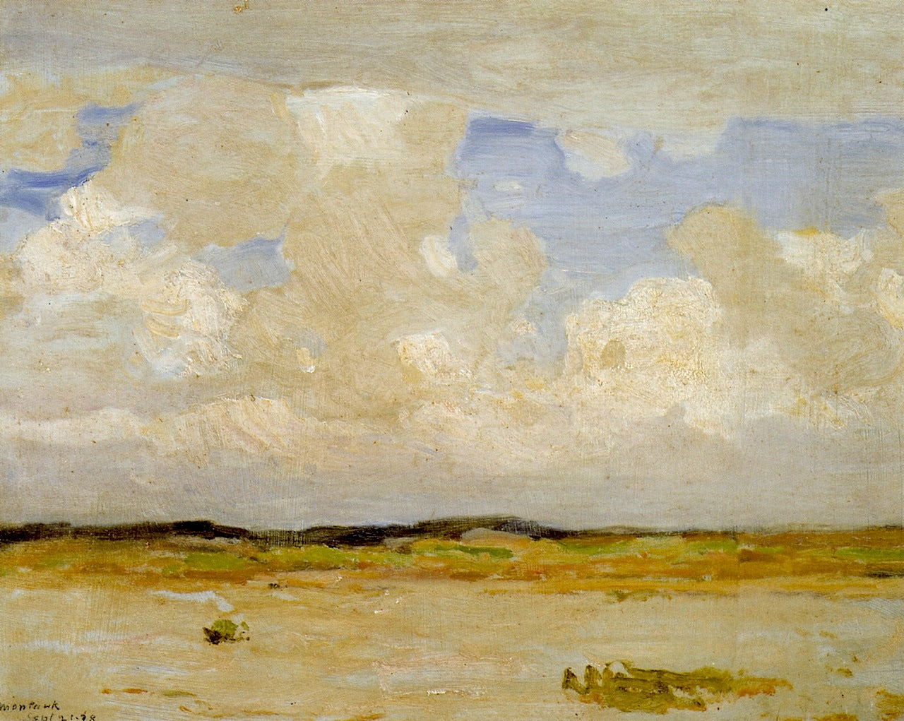 Montauk, Sept. 21, 1938 (last painting), vintage artwork by William Langson Lathrop, 12x8" (A4) Poster