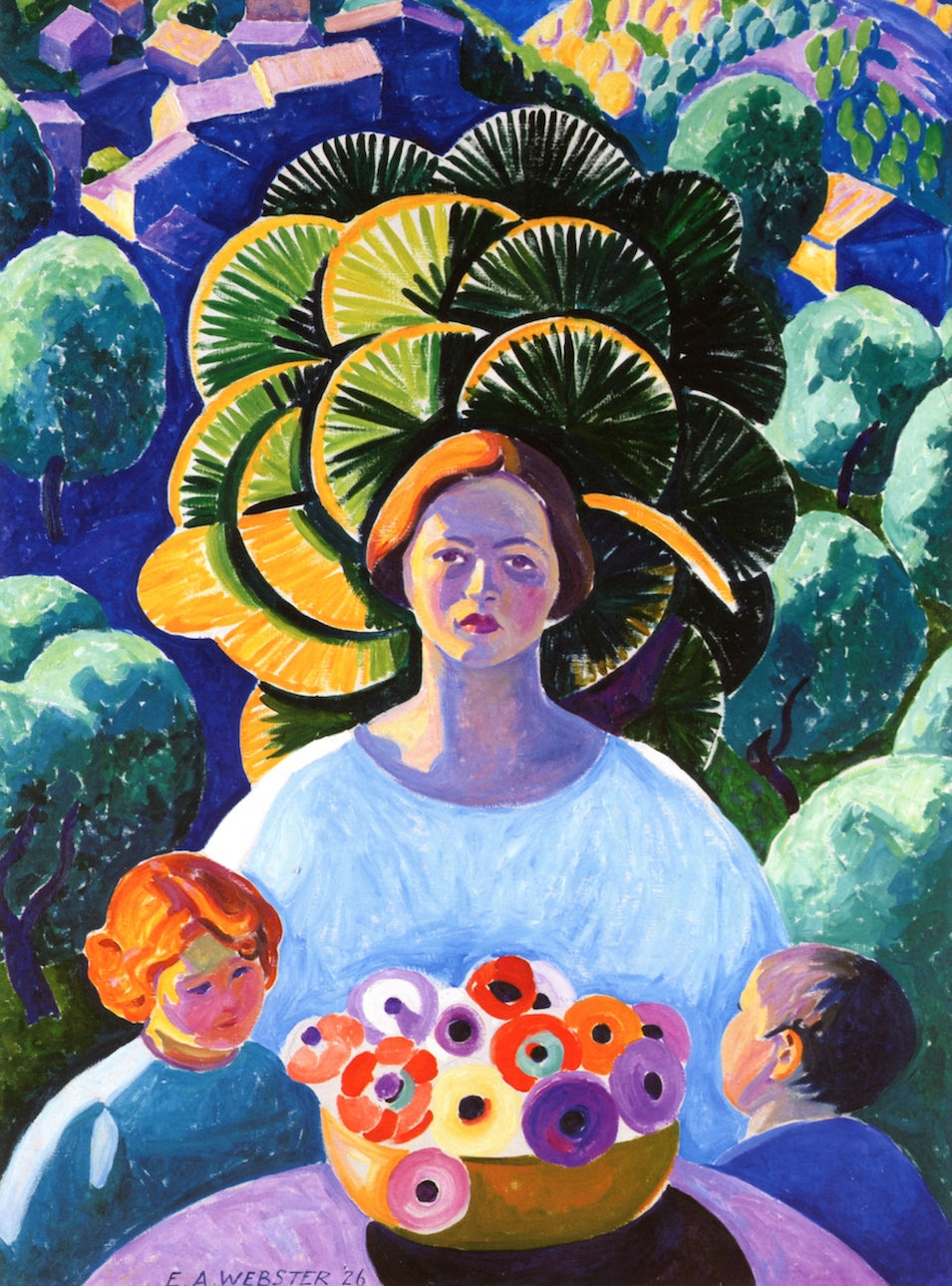 Anemone, La Gaude, France by Edwin Ambrose Webster,A3(16x12")Poster