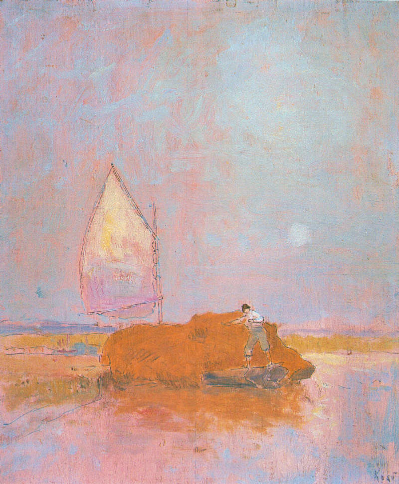 Gathering Salt Hay by Frederick W. Kost,A3(16x12")Poster
