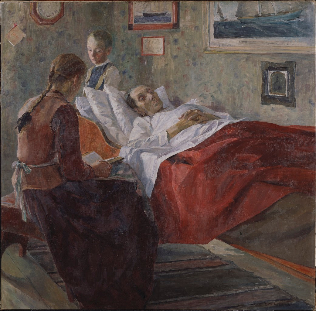 Resignation, vintage artwork by Carl Wilhelm Wilhelmson, 12x8" (A4) Poster