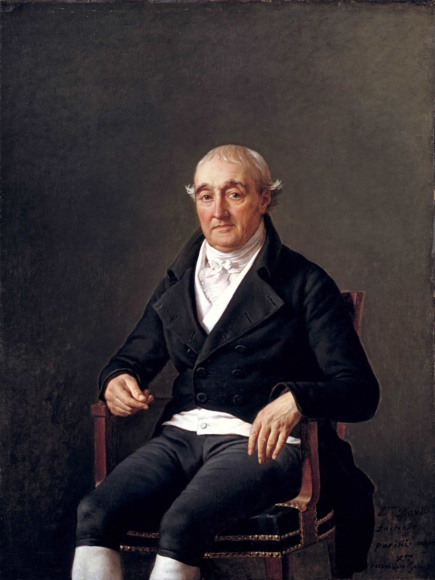 Portrait of Cooper Penrose, vintage artwork by Jacques-Louis David, 12x8" (A4) Poster