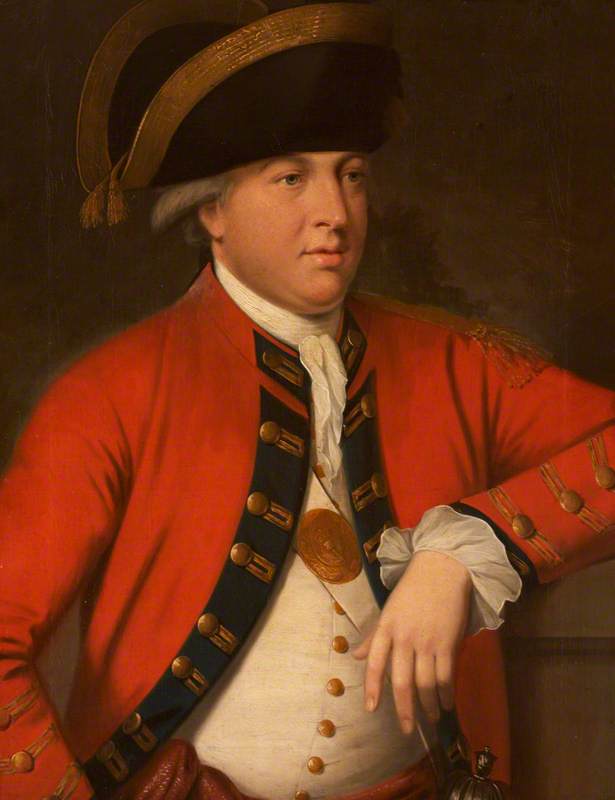 Colonel John Lemon (1754–1814), MP of Truro, vintage artwork by Gilbert Stuart, 12x8" (A4) Poster