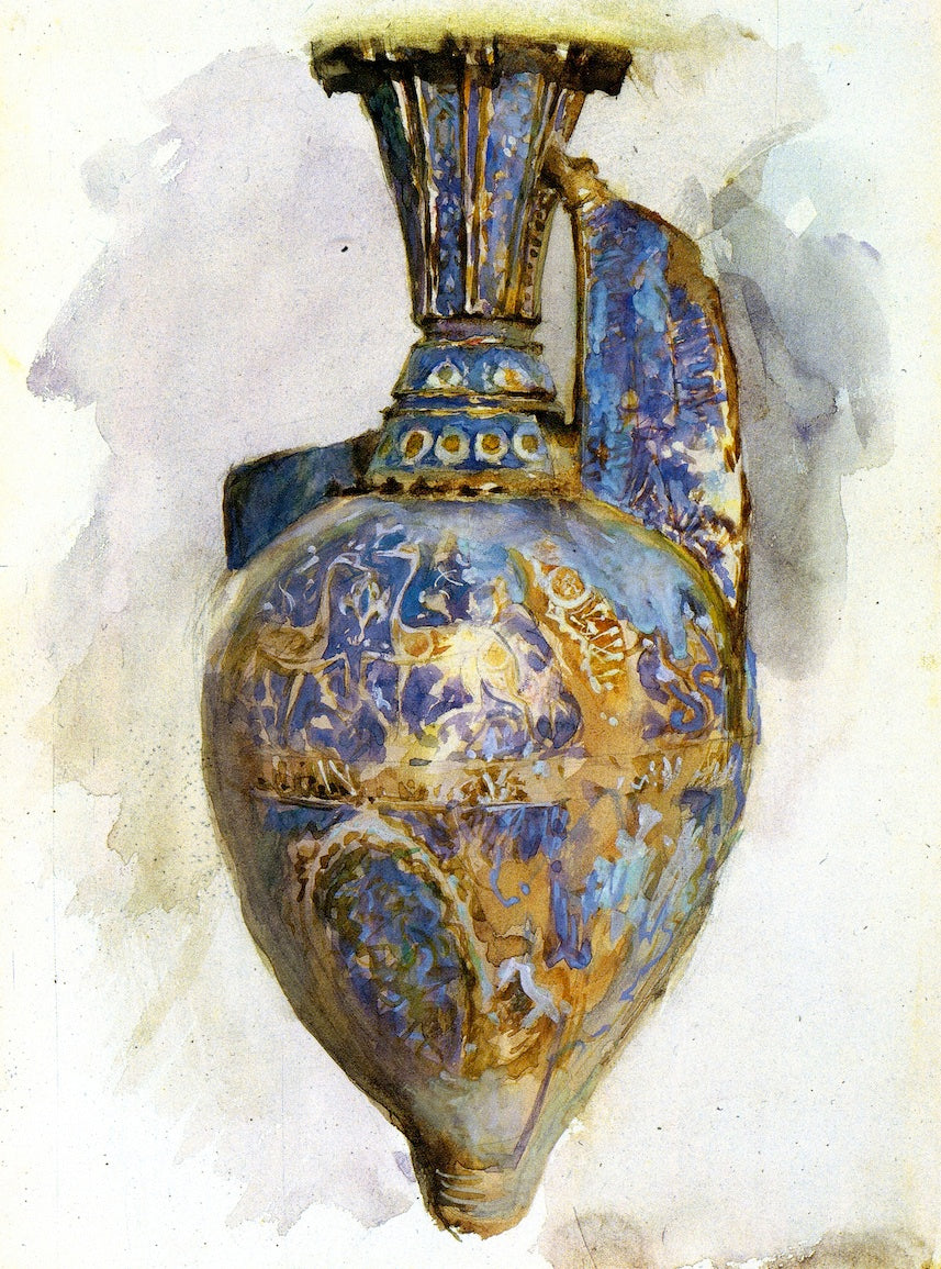 The Alhambra Vase, vintage artwork by John Singer Sargent, 12x8" (A4) Poster