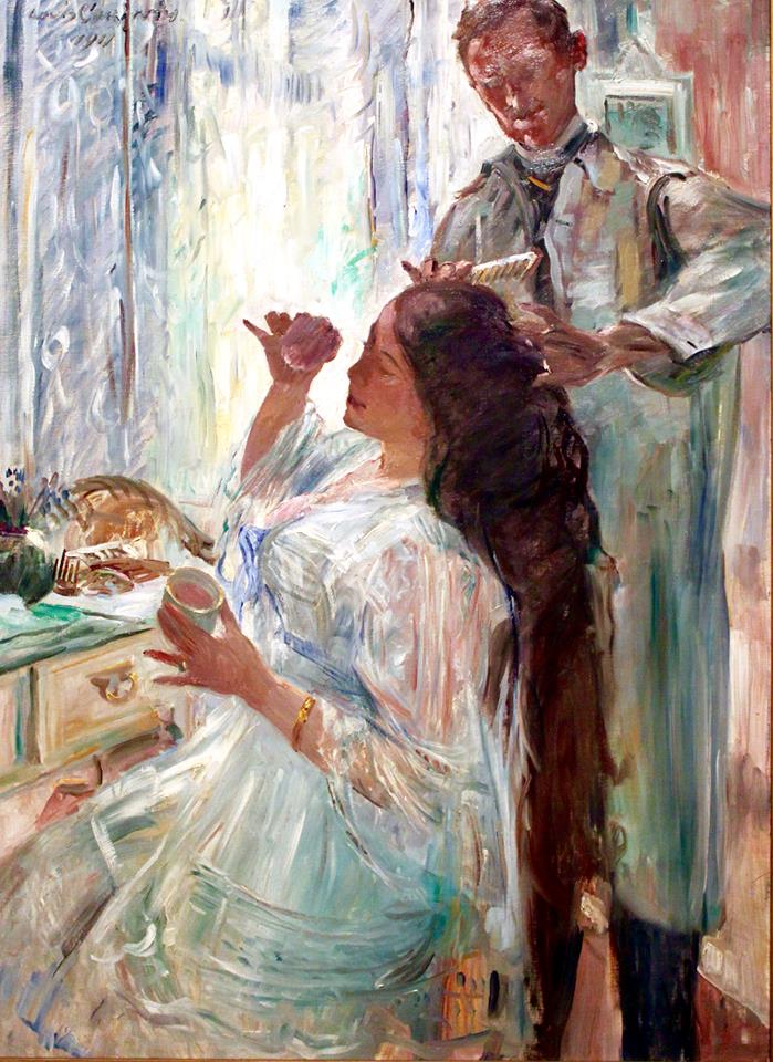 rlotte Berend-Corinth at her Dressing Table by Lovis Corinth,A3(16x12")Poster