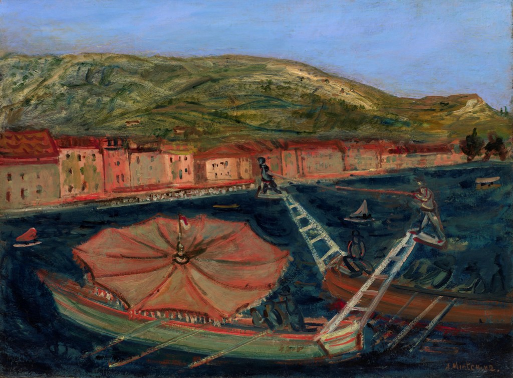 Seascape with Gondolas by Abraham Mintchine,16x12(A3) Poster