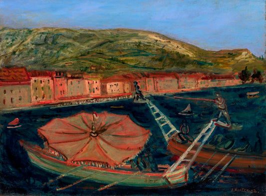 Seascape with Gondolas by Abraham Mintchine,16x12(A3) Poster
