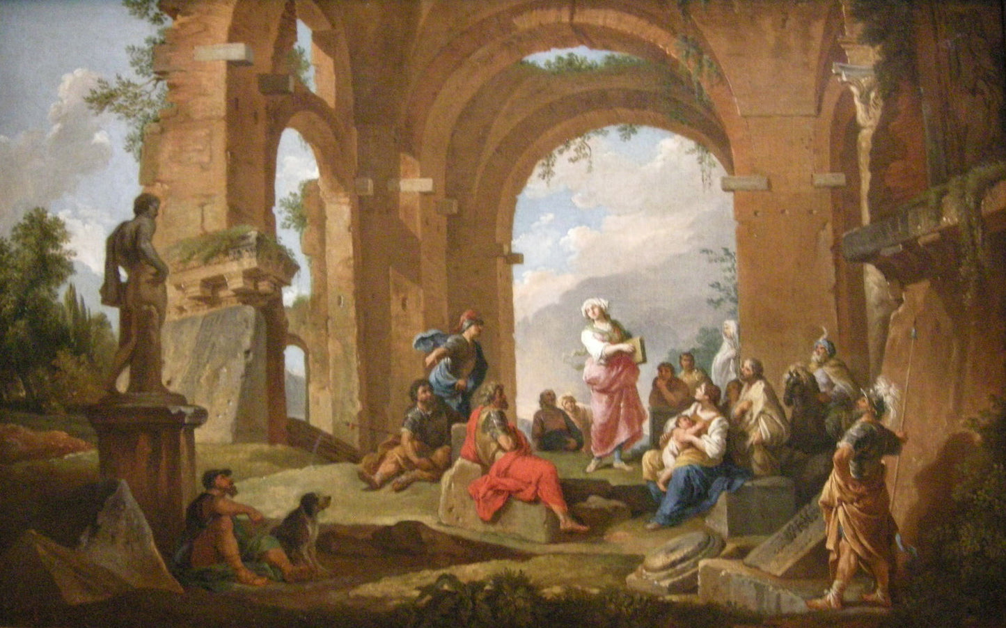 The Cumaean Siby l oracle, vintage artwork by Giovanni Paolo Panini, 12x8" (A4) Poster
