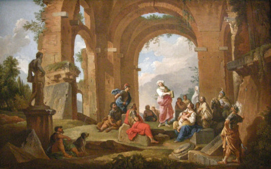 The Cumaean Siby l oracle, vintage artwork by Giovanni Paolo Panini, 12x8" (A4) Poster